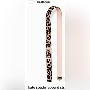 KATE SPADE Gorgeous blush leather/animal print adjustable bagstrap gold hardware